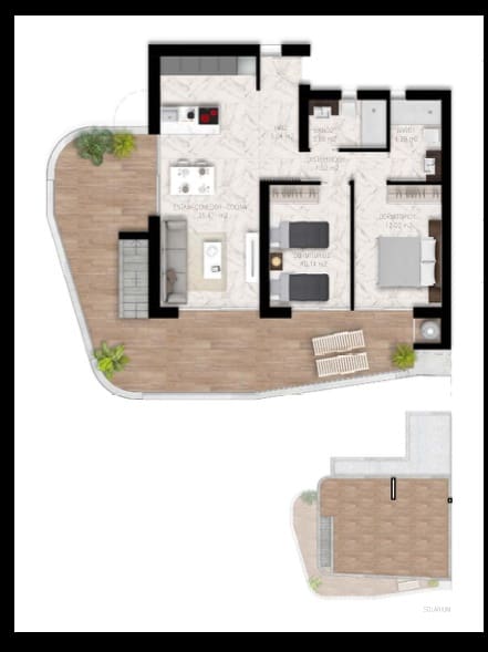 2 makuuhuone Huoneisto myytävänä paikassa Guardamar del Segura - 449 000 € (Ref: 8172445)