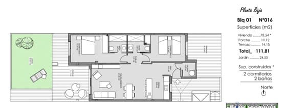 2 bedroom Apartment for sale in El Raso - € 274,000 (Ref: 8182404)