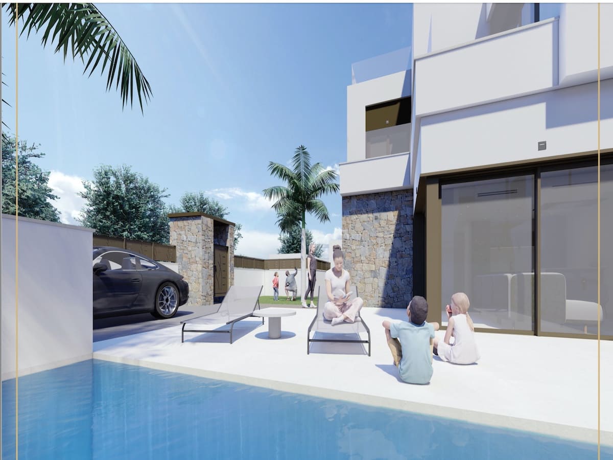 3 makuuhuone Huvila myytävänä paikassa Benijofar mukana uima-altaan - 455 000 € (Ref: 8569186)