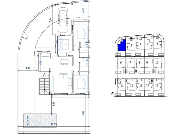 3 camera da letto Villa in vendita in La Marina, Elche / Elx con piscina - 392.000 € (Rif: 9064158)