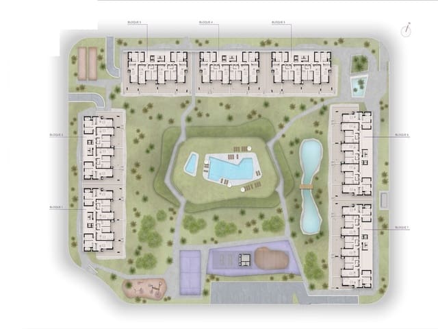 2 quarto Apartamento para venda em El Chaparral - La Siesta - La Torreta, Torrevieja - 274 000 € (Ref: 9391214)