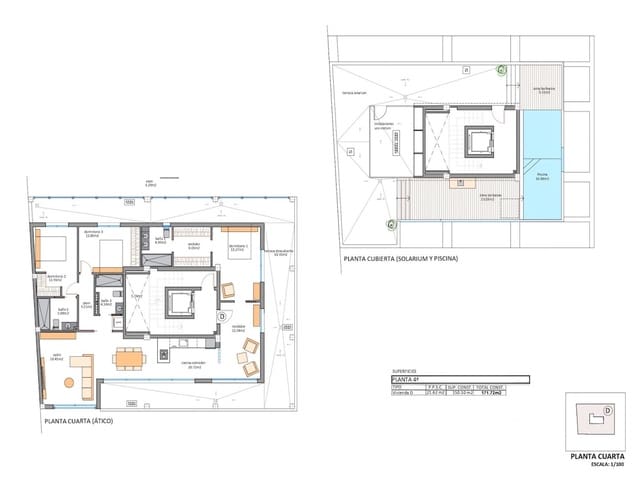 3 quarto Apartamento para venda em Los Cuarteros, San Pedro del Pinatar com piscina - 949 900 € (Ref: 9793497)