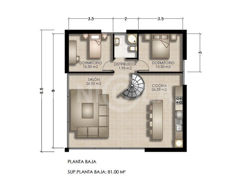 3 soverom Villa til salgs i Vera med svømmebasseng - € 280 000 (Ref: 5903313)