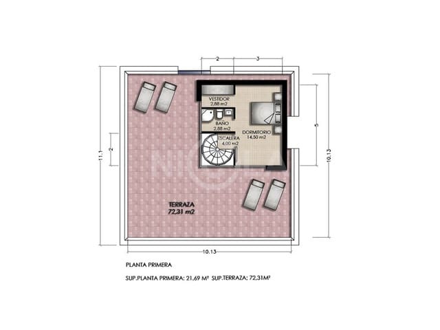 3 slaapkamer Villa te koop in Vera Ciudad, Vera met zwembad - € 280.000 (Ref: 5903313)