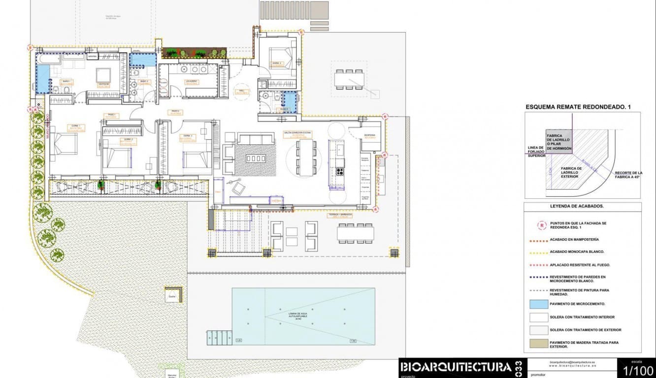 4 makuuhuone Huvila myytävänä paikassa Finestrat mukana uima-altaan - 1 825 000 € (Ref: 9182380)