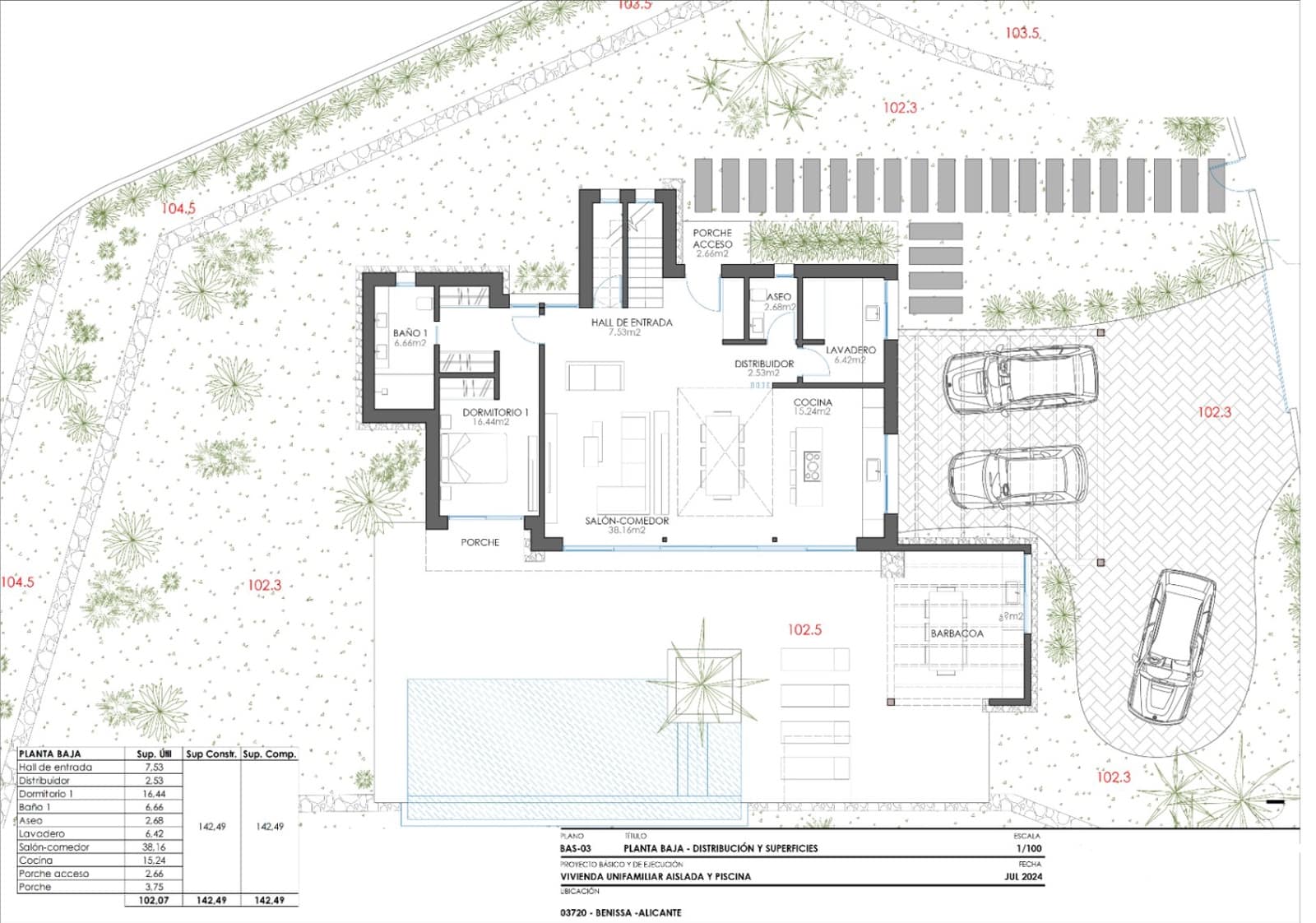 4 makuuhuone Huvila myytävänä paikassa Benissa mukana uima-altaan 
autotalli - 1 600 000 € (Ref: 9182616)