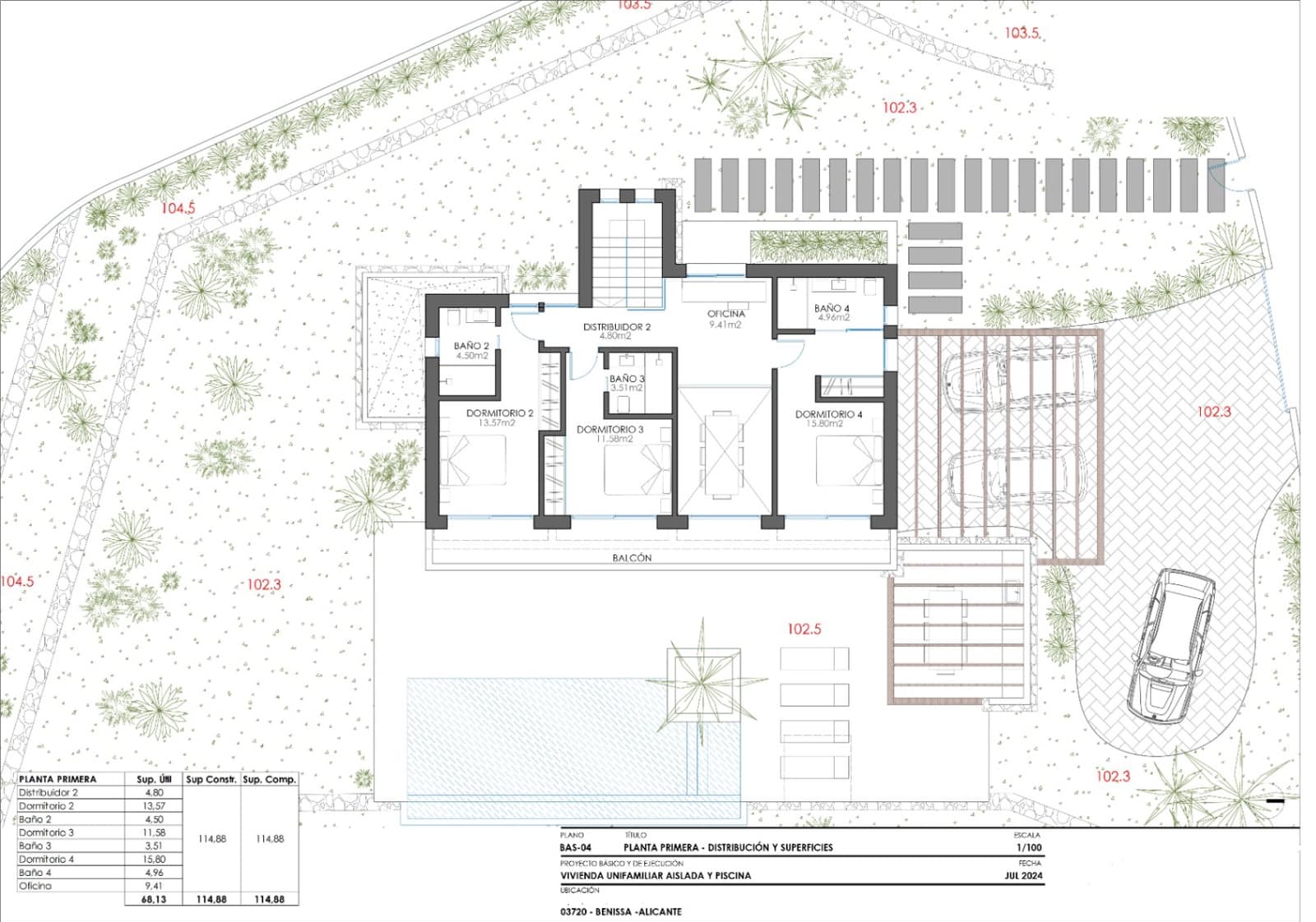 4 makuuhuone Huvila myytävänä paikassa Benissa mukana uima-altaan 
autotalli - 1 600 000 € (Ref: 9182616)