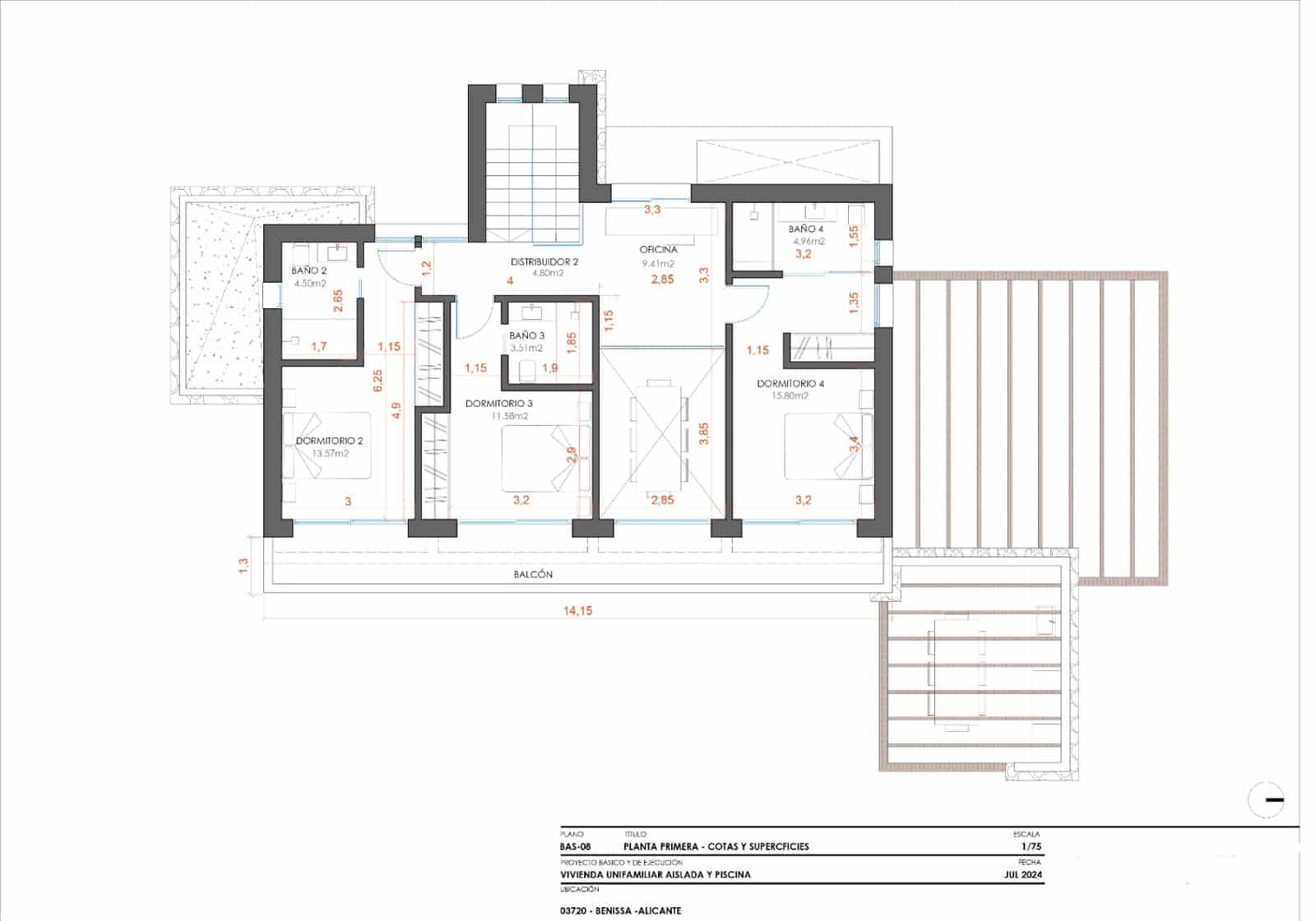 4 makuuhuone Huvila myytävänä paikassa Benissa mukana uima-altaan 
autotalli - 1 600 000 € (Ref: 9182616)
