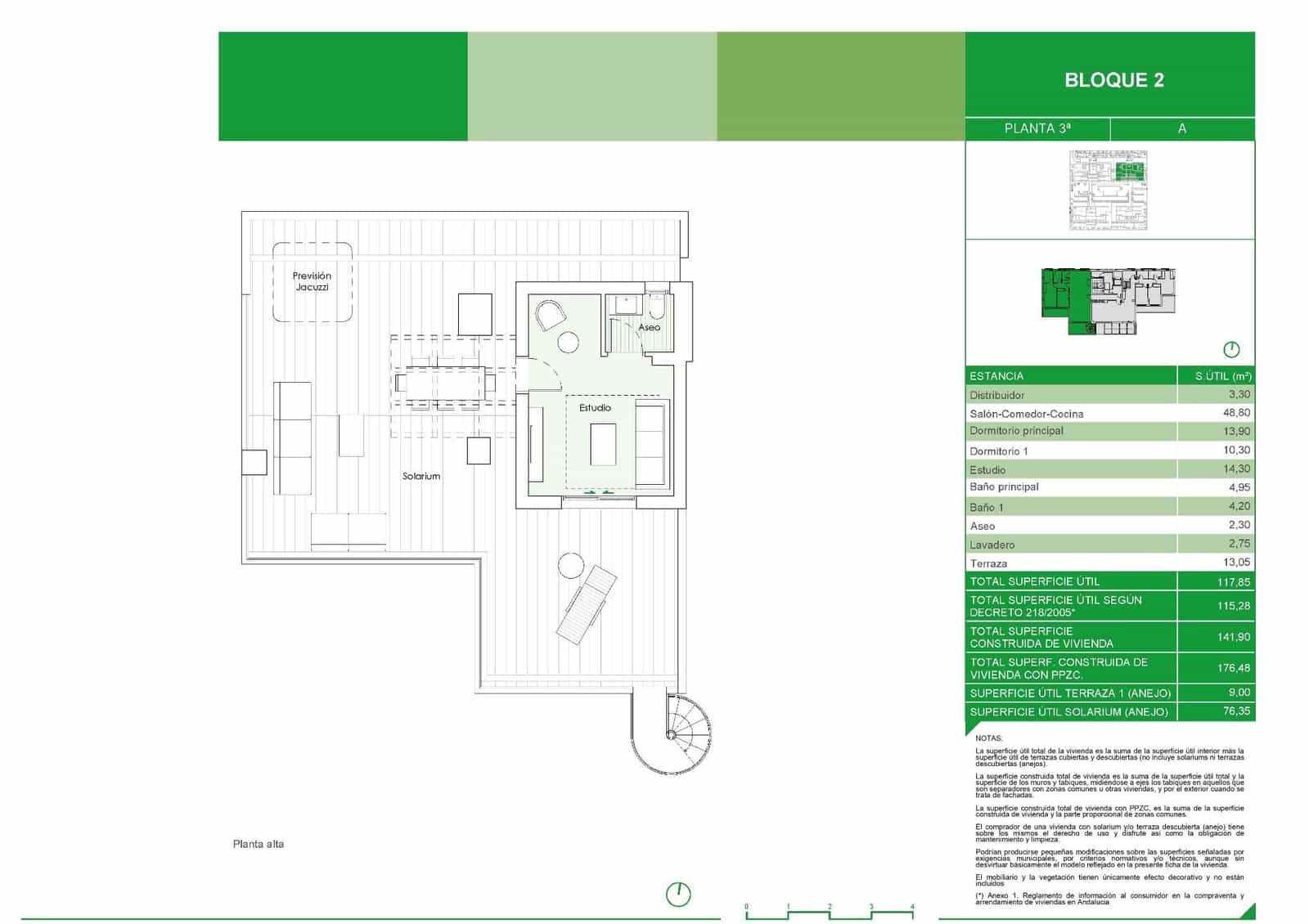 3 soverom Penthouse til salgs i Estepona med svømmebasseng garasje - € 1 170 000 (Ref: 9290241)