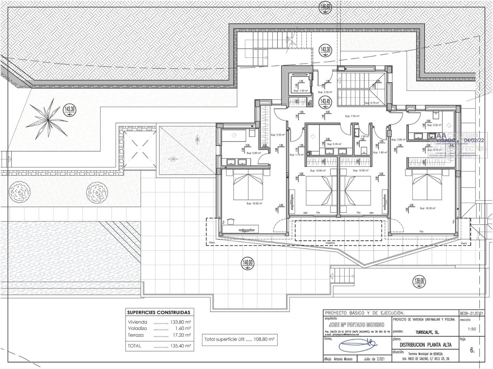 4 soverom Villa til salgs i Benissa med svømmebasseng garasje - € 2 450 000 (Ref: 9290793)
