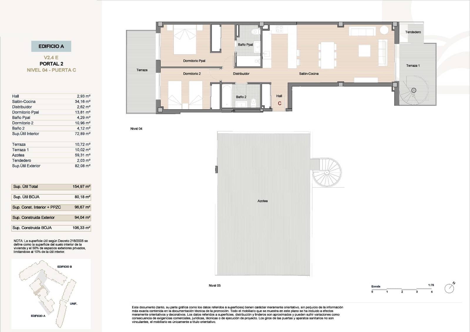 2 soverom Penthouse til salgs i Estepona med svømmebasseng garasje - € 510 000 (Ref: 9374322)