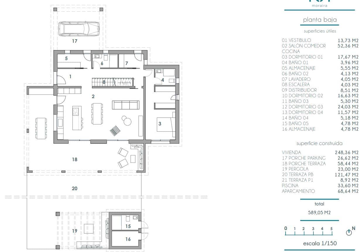 4 slaapkamer Villa te koop in Moraira met zwembad garage - € 1.549.000 (Ref: 9452639)