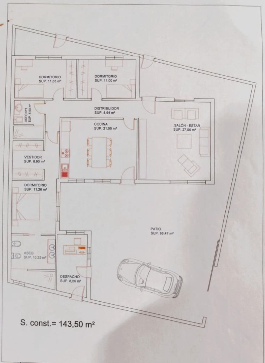 3 soveværelse Villa til salg i Pilar de la Horadada med garage - € 598.000 (Ref: 9499396)