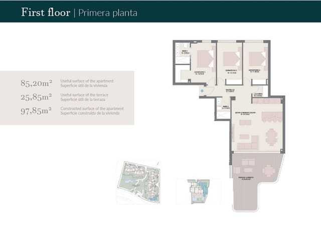 2 soverom Leilighet til salgs i El Padrón, Estepona med svømmebasseng - € 520 000 (Ref: 9533001)