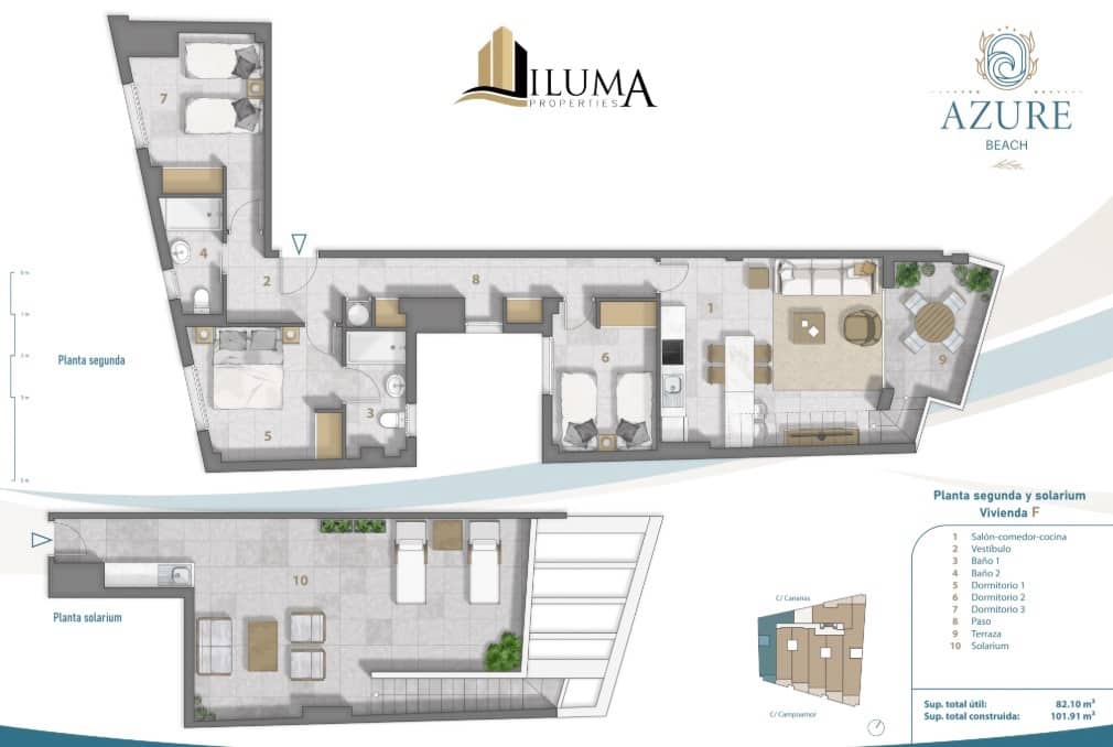 3 quarto Apartamento para venda em Los Cuarteros com piscina garagem - 810 000 € (Ref: 9558692)