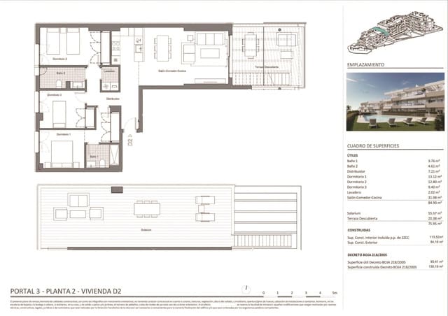 3 soverom Penthouse til salgs i Zona Calvario, Estepona med svømmebasseng garasje - € 549 000 (Ref: 9571628)