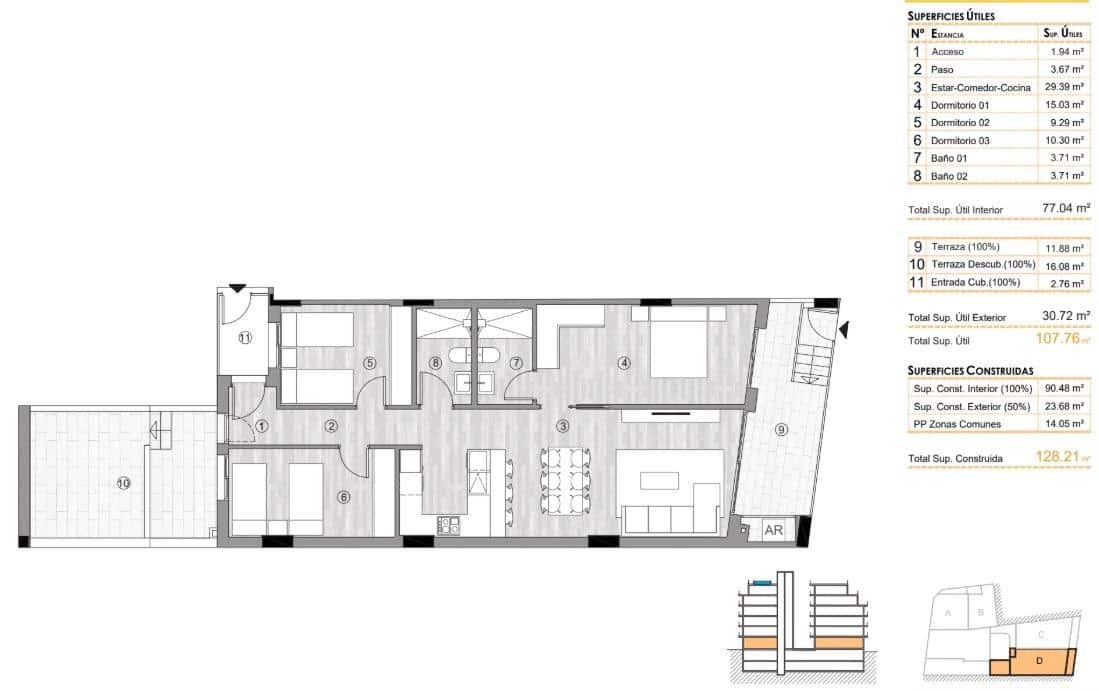 2 chambre Appartement à vendre à Torrevieja avec piscine - 259 000 € (Ref: 9583811)