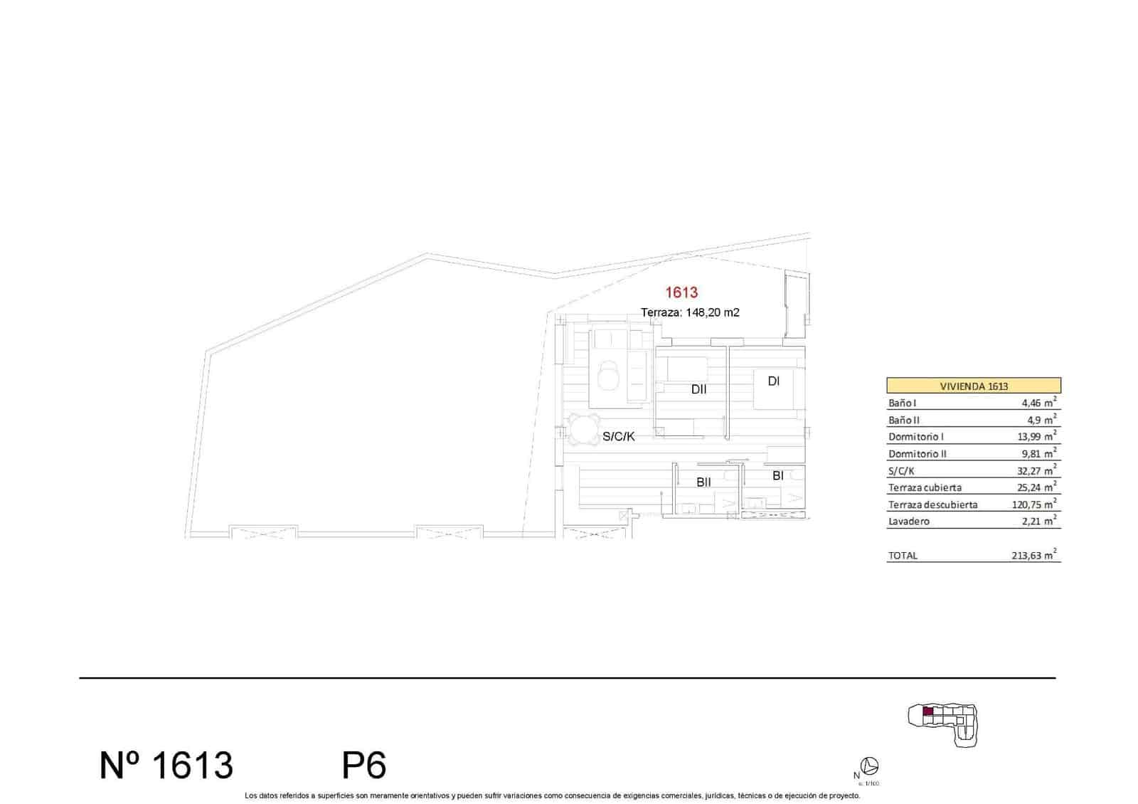 2 sypialnia Penthouse na sprzedaż w San Miguel de Salinas z basenem garażem - 319 900 € (Ref: 9584002)