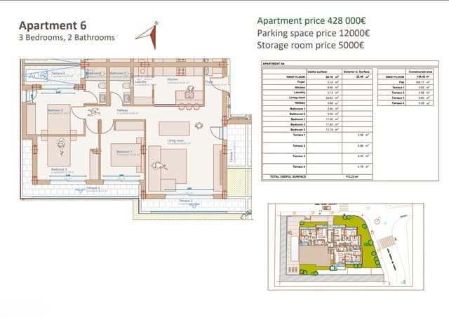 3 chambre Appartement à vendre à Centro ciudad, Javea / Xàbia avec piscine garage - 428 000 € (Ref: 9650467)