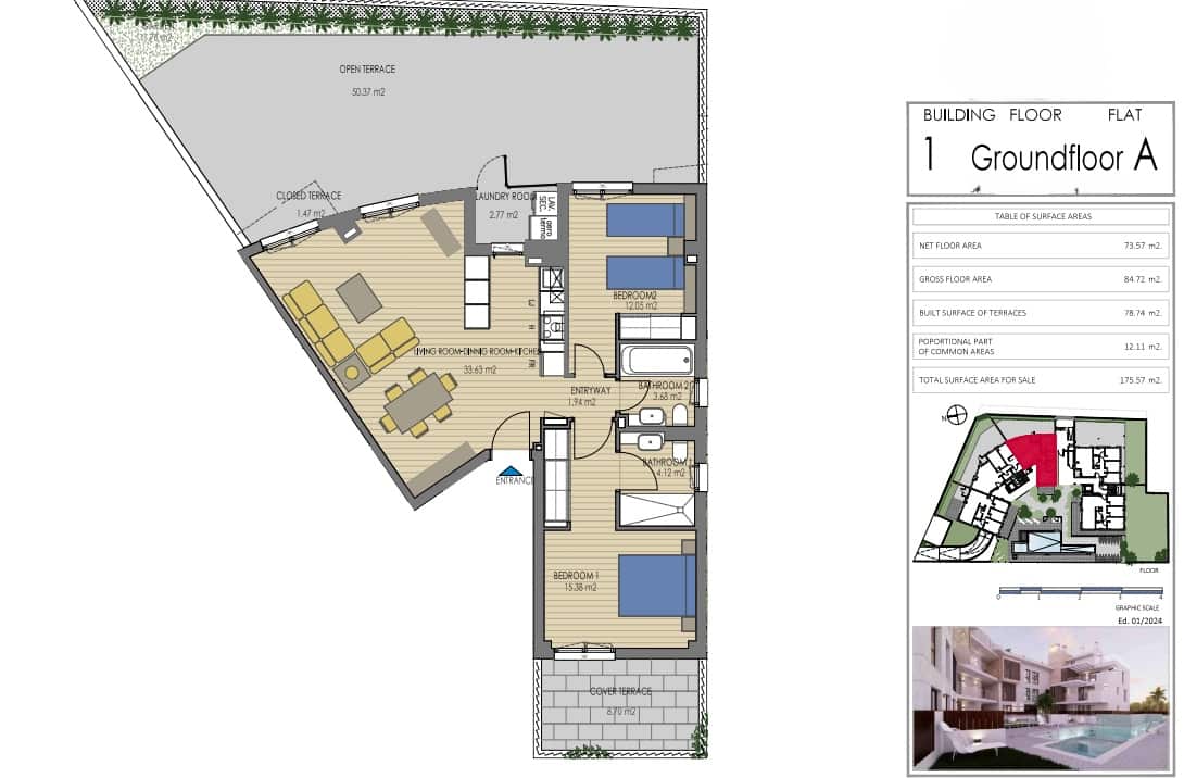 2 slaapkamer Appartement te koop in Javea / Xabia met zwembad garage - € 515.000 (Ref: 9650471)