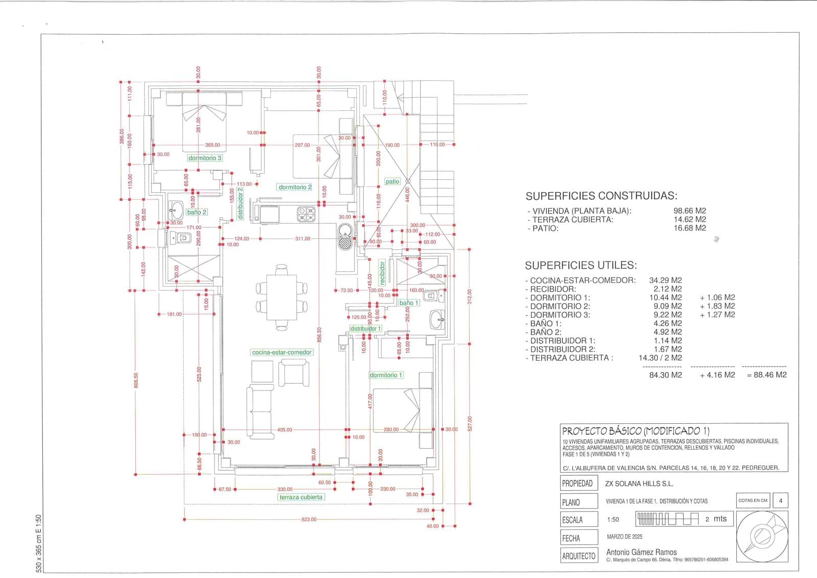 3 chambre Villa/Maison à vendre à Pedreguer avec piscine - 529 000 € (Ref: 9789874)