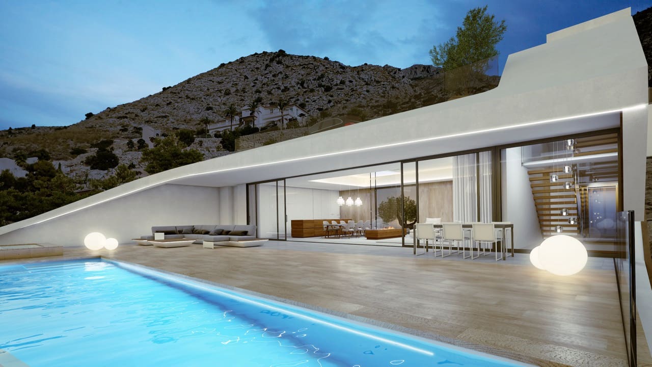 4 Zimmer Villa zu verkaufen in Altea mit Pool Garage - 1.950.000 € (Ref: 4949928)