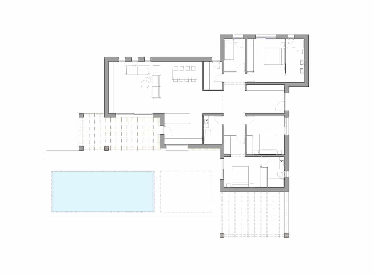 4 Zimmer Villa zu verkaufen in Moraira mit Pool - 1.399.000 € (Ref: 7897550)