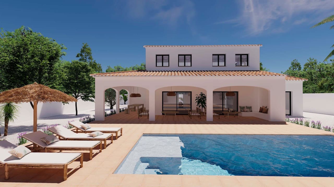 Chalet de 4 habitaciones en Moraira en venta con piscina - 1.549.000 € (Ref: 7904498)