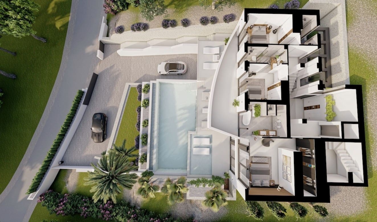 4 bedroom Villa for sale in Altea with pool garage - € 1,900,000 (Ref: 8147315)