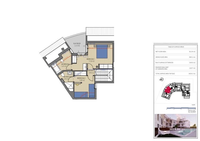 2 soveværelse Lejlighed til salg i Arenal med swimmingpool garage - € 495.000 (Ref: 9227889)