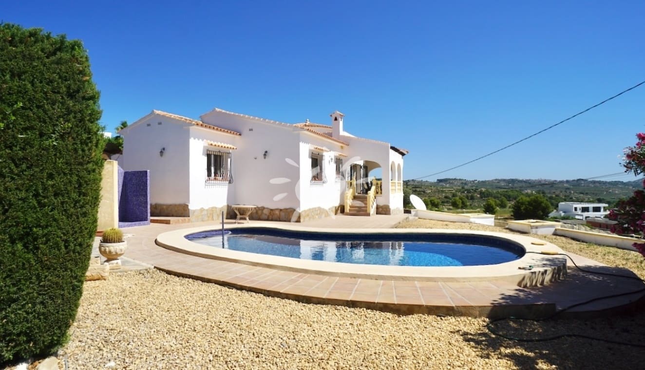 3 makuuhuone Huvila myytävänä paikassa Moraira mukana uima-altaan - 595 000 € (Ref: 9946573)