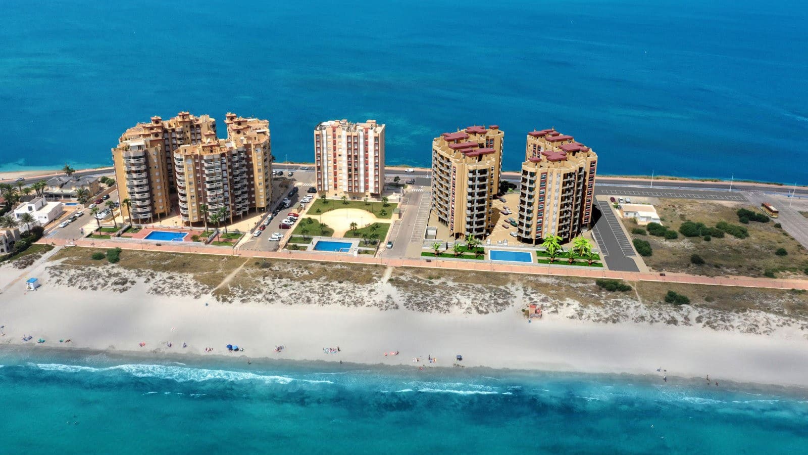 3 soveværelse Lejlighed til salg i La Manga del Mar Menor med swimmingpool garage - € 390.000 (Ref: 10014784)