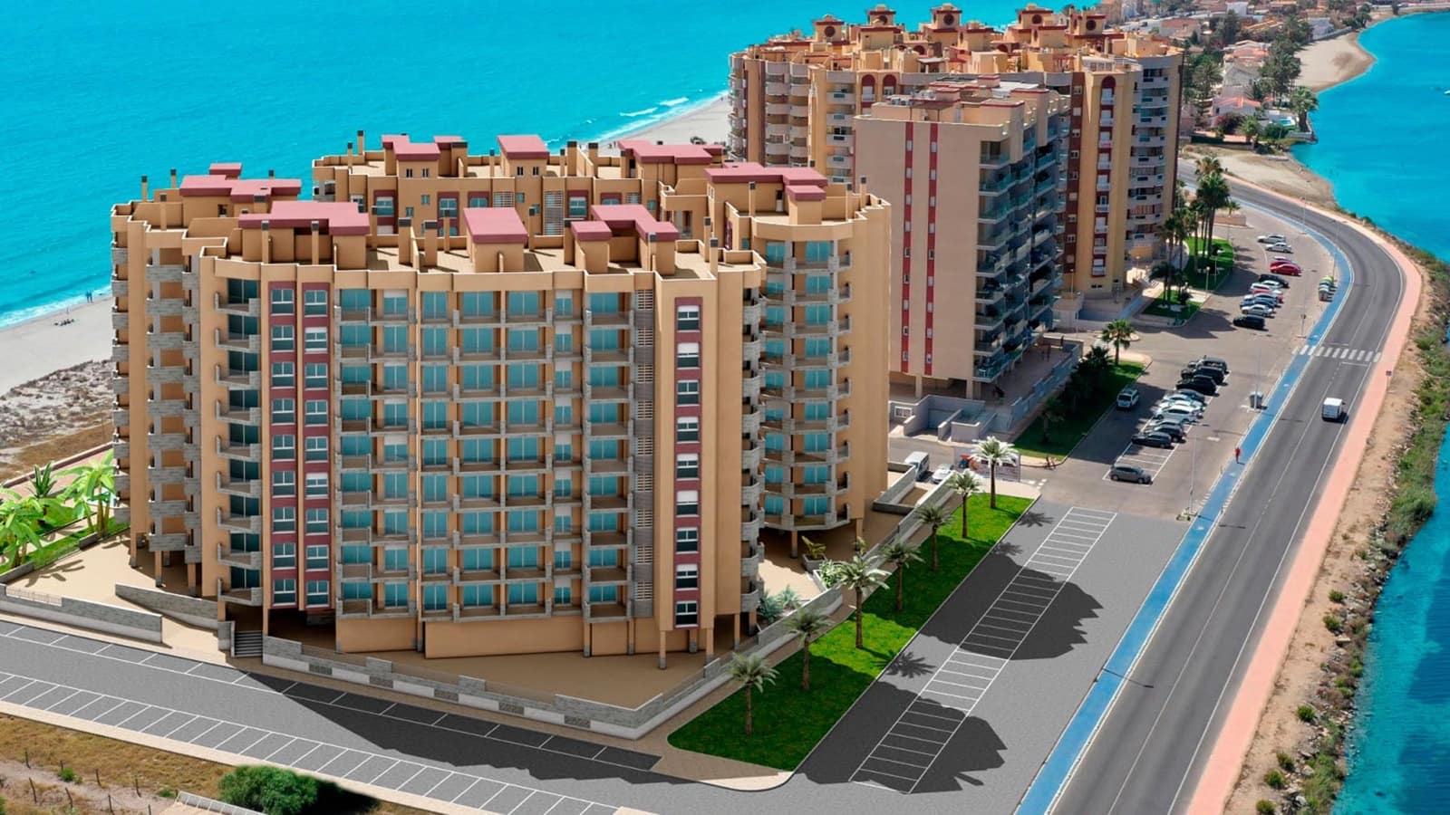 3 soveværelse Lejlighed til salg i La Manga del Mar Menor med swimmingpool garage - € 390.000 (Ref: 10014784)
