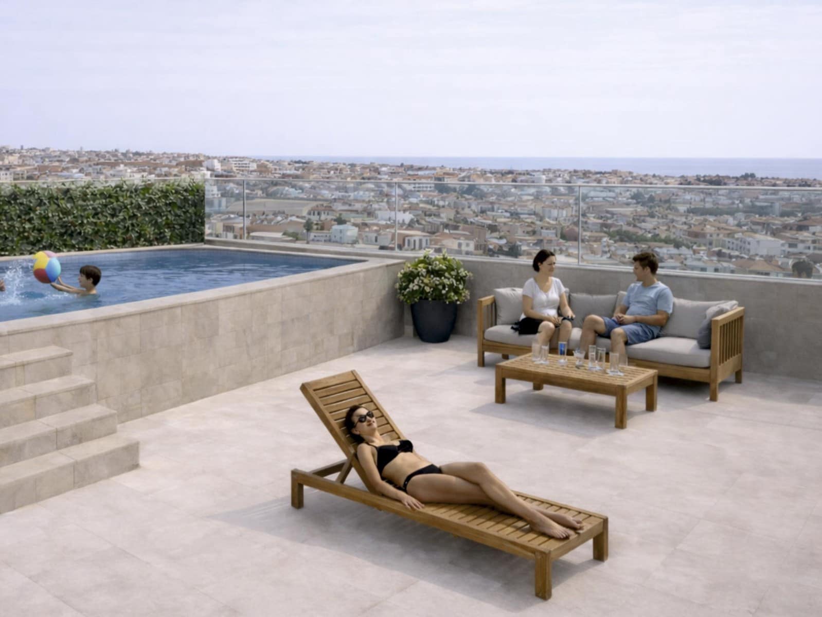 2 soverom Penthouse til salgs i Torrevieja med svømmebasseng - € 412 000 (Ref: 10016526)