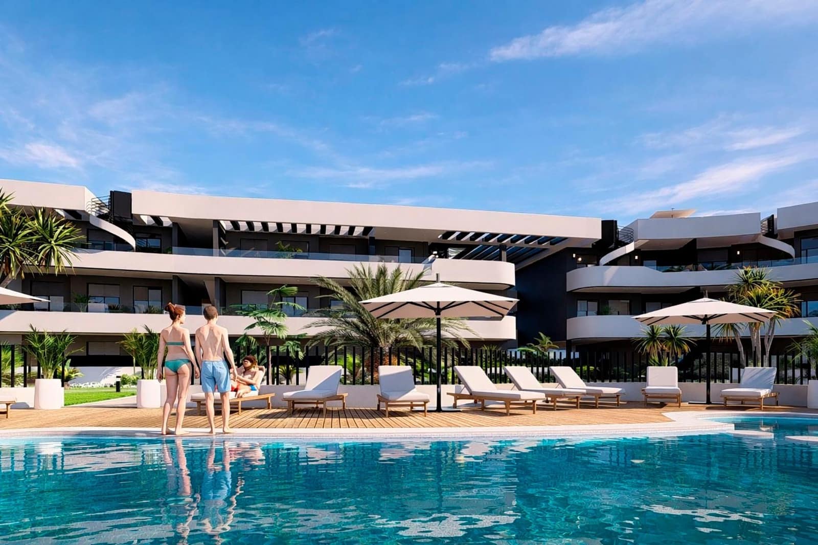 2 chambre Penthouse à vendre à Los Alcazares avec piscine garage - 389 900 € (Ref: 10021373)