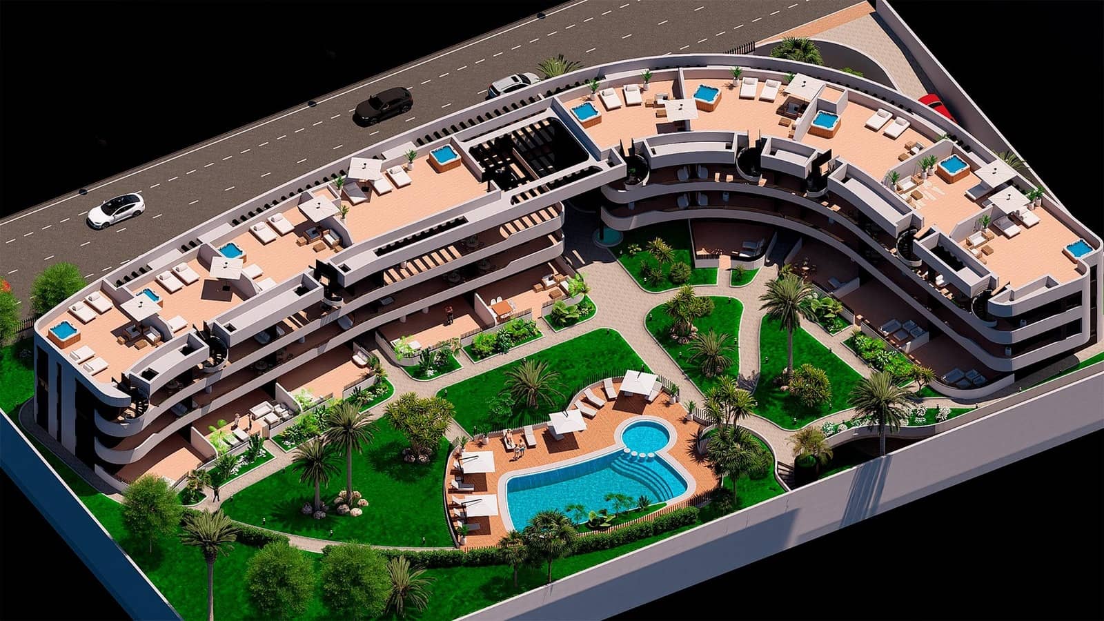 2 chambre Penthouse à vendre à Los Alcazares avec piscine garage - 389 900 € (Ref: 10021373)