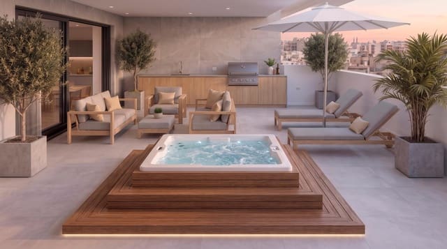 2 sypialnia Penthouse na sprzedaż w Puerto Deportivo, Torrevieja z basenem - 360 000 € (Ref: 10031001)