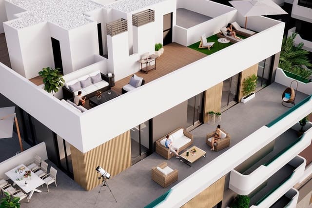 2 Zimmer Penthouse zu verkaufen in Norte, Santa Pola mit Pool Garage - 350.000 € (Ref: 10073221)