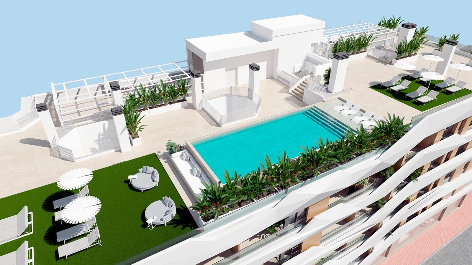 2 Zimmer Penthouse zu verkaufen in Guardamar del Segura mit Pool Garage - 352.000 € (Ref: 10073225)