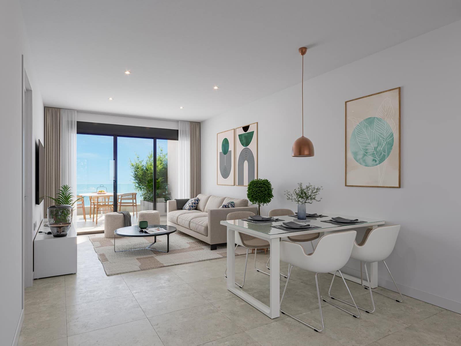 2 slaapkamer Penthouse te koop in Los Narejos met zwembad garage - € 425.000 (Ref: 10125004)