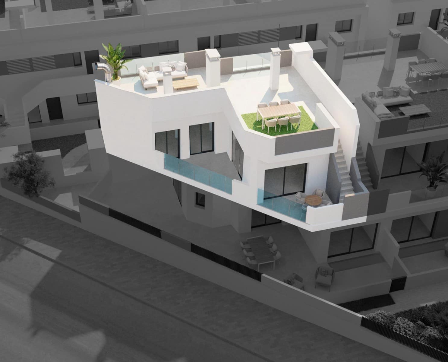 2 Zimmer Villa zu verkaufen in Torrevieja mit Pool Garage - 305.000 € (Ref: 7077058)