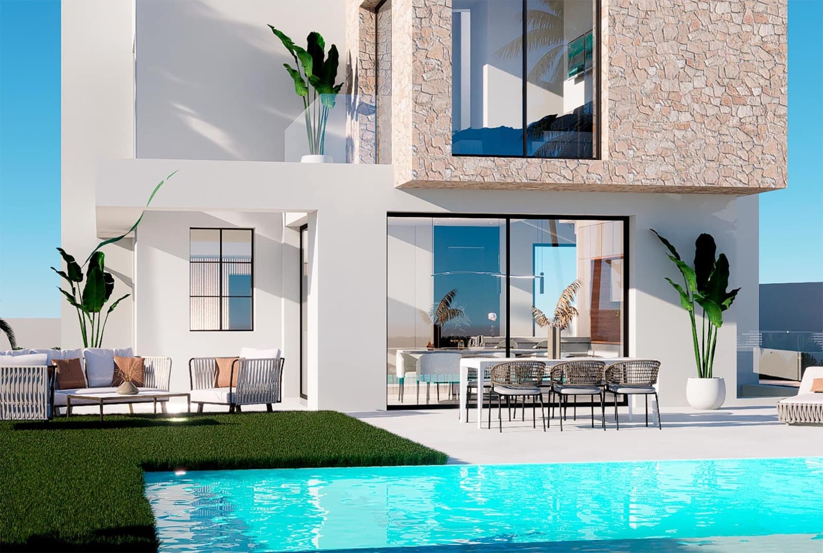 3 sypialnia Willa na sprzedaż w Finestrat z basenem garażem - 699 900 € (Ref: 9458856)