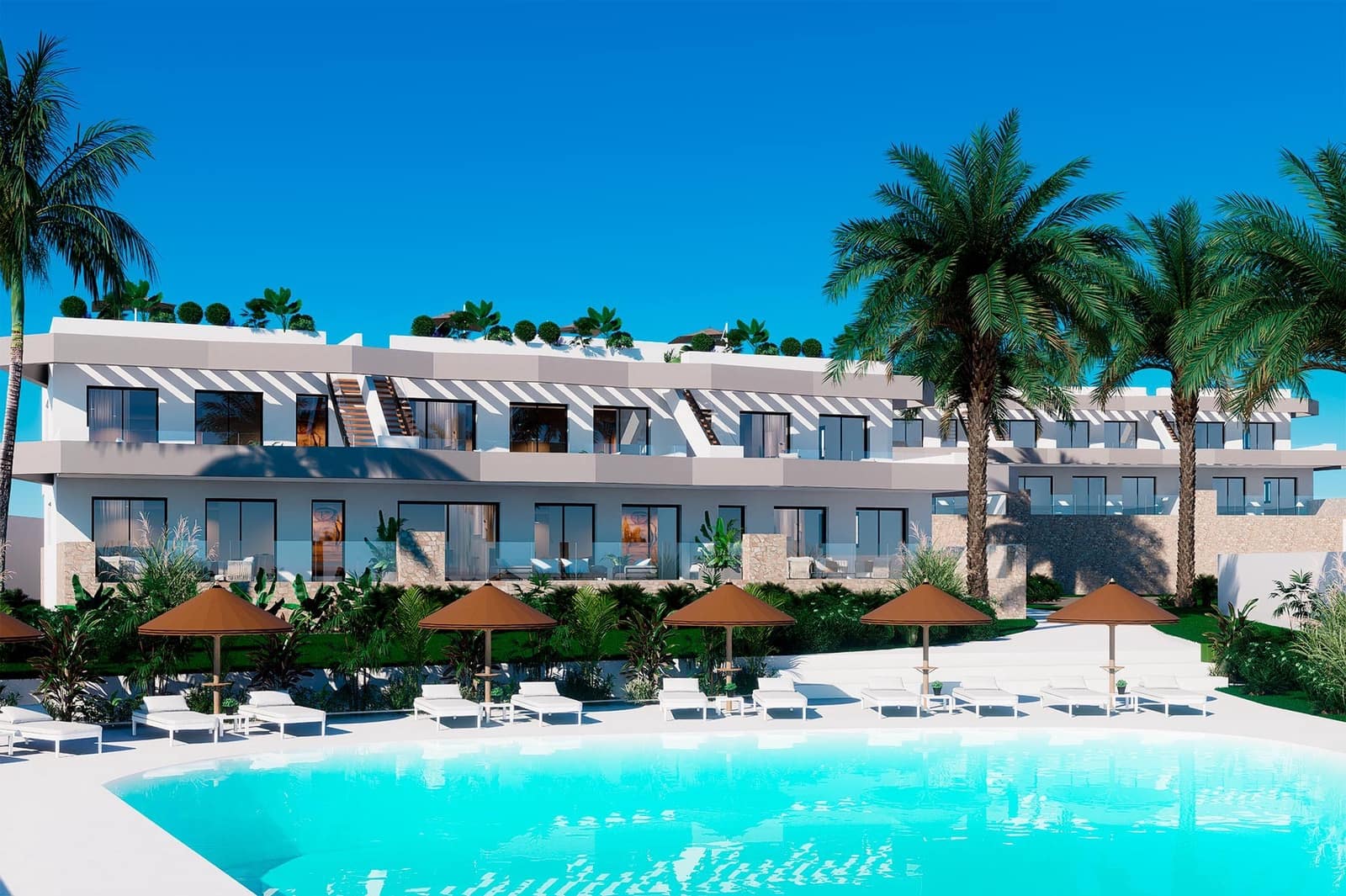 2 Zimmer Bungalow zu verkaufen in Finestrat mit Pool Garage - 399.900 € (Ref: 9458971)