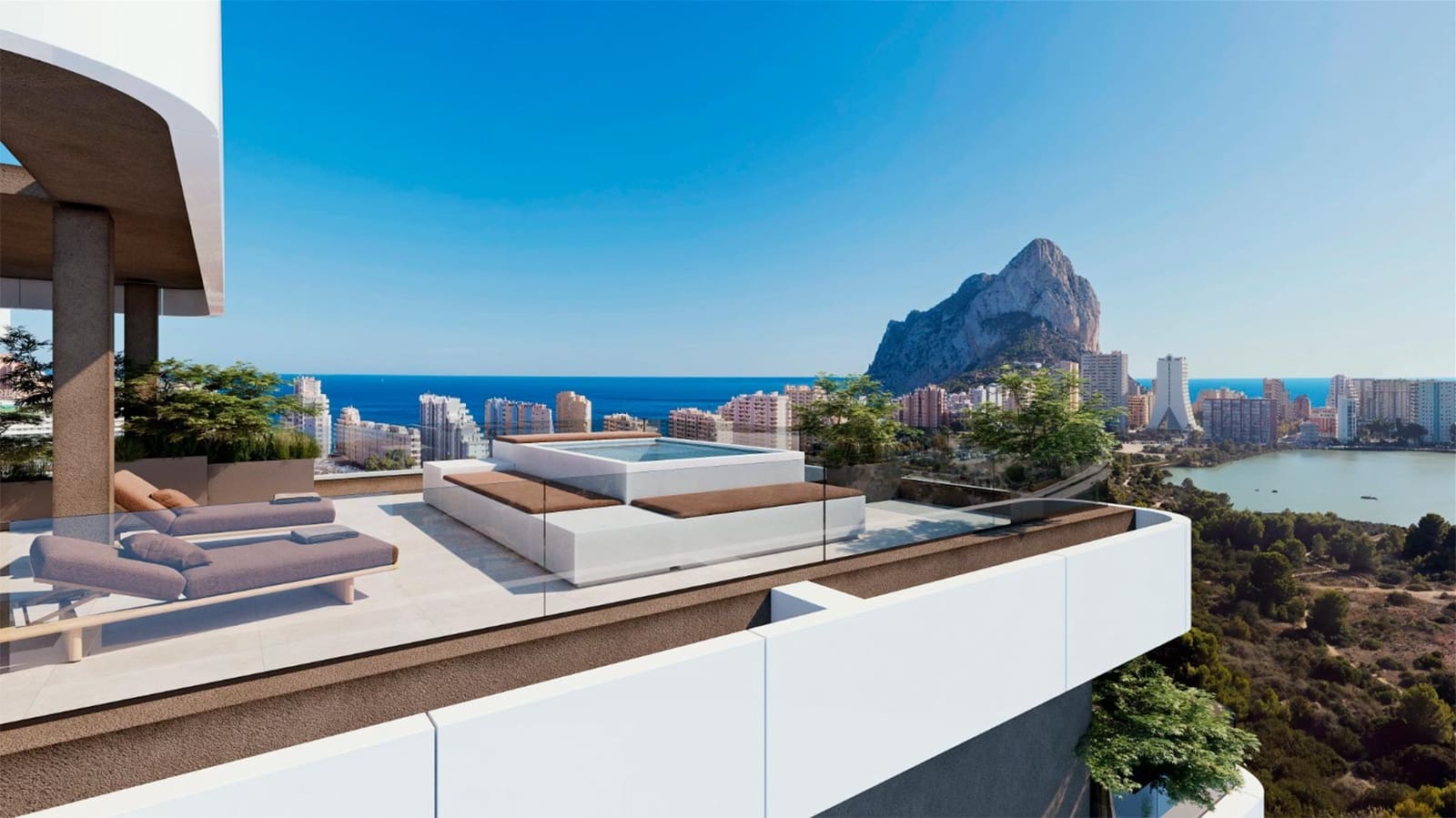 3 Zimmer Penthouse zu verkaufen in Calpe / Calp mit Pool Garage - 1.672.000 € (Ref: 9458989)