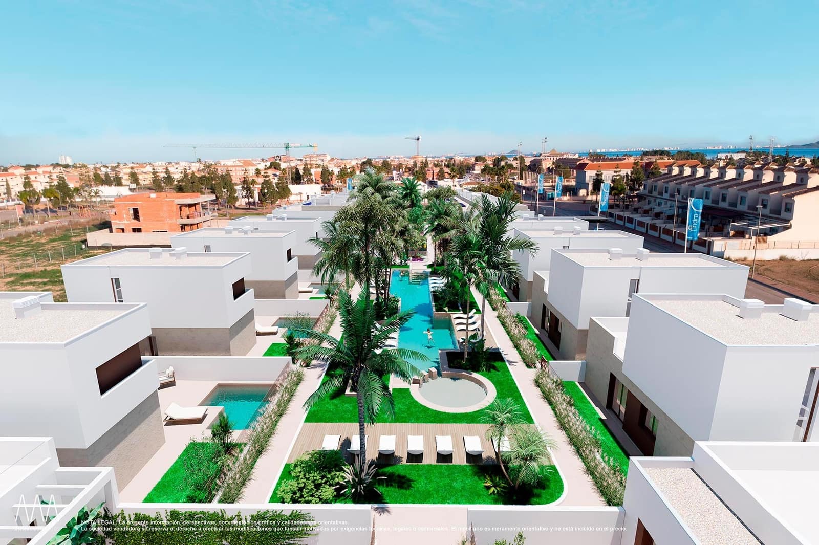 3 Zimmer Bungalow zu verkaufen in Los Alcazares mit Pool Garage - 320.000 € (Ref: 9459011)