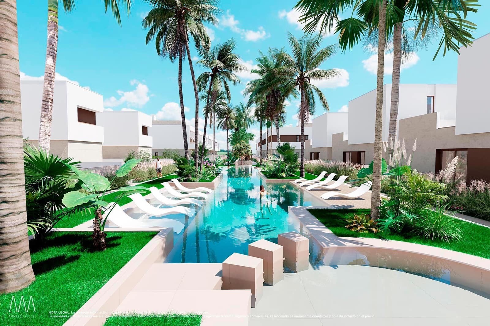 3 Zimmer Bungalow zu verkaufen in Los Alcazares mit Pool Garage - 320.000 € (Ref: 9459011)