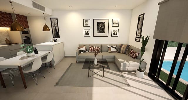 3 chambre Villa/Maison à vendre à Las Lomas de Rame - Bahía Bella, Los Alcázares avec piscine garage - 419 900 € (Ref: 9459141)