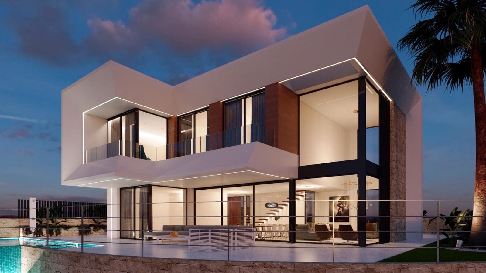 5 makuuhuone Huvila myytävänä paikassa Finestrat mukana uima-altaan 
autotalli - 2 600 000 € (Ref: 9459165)