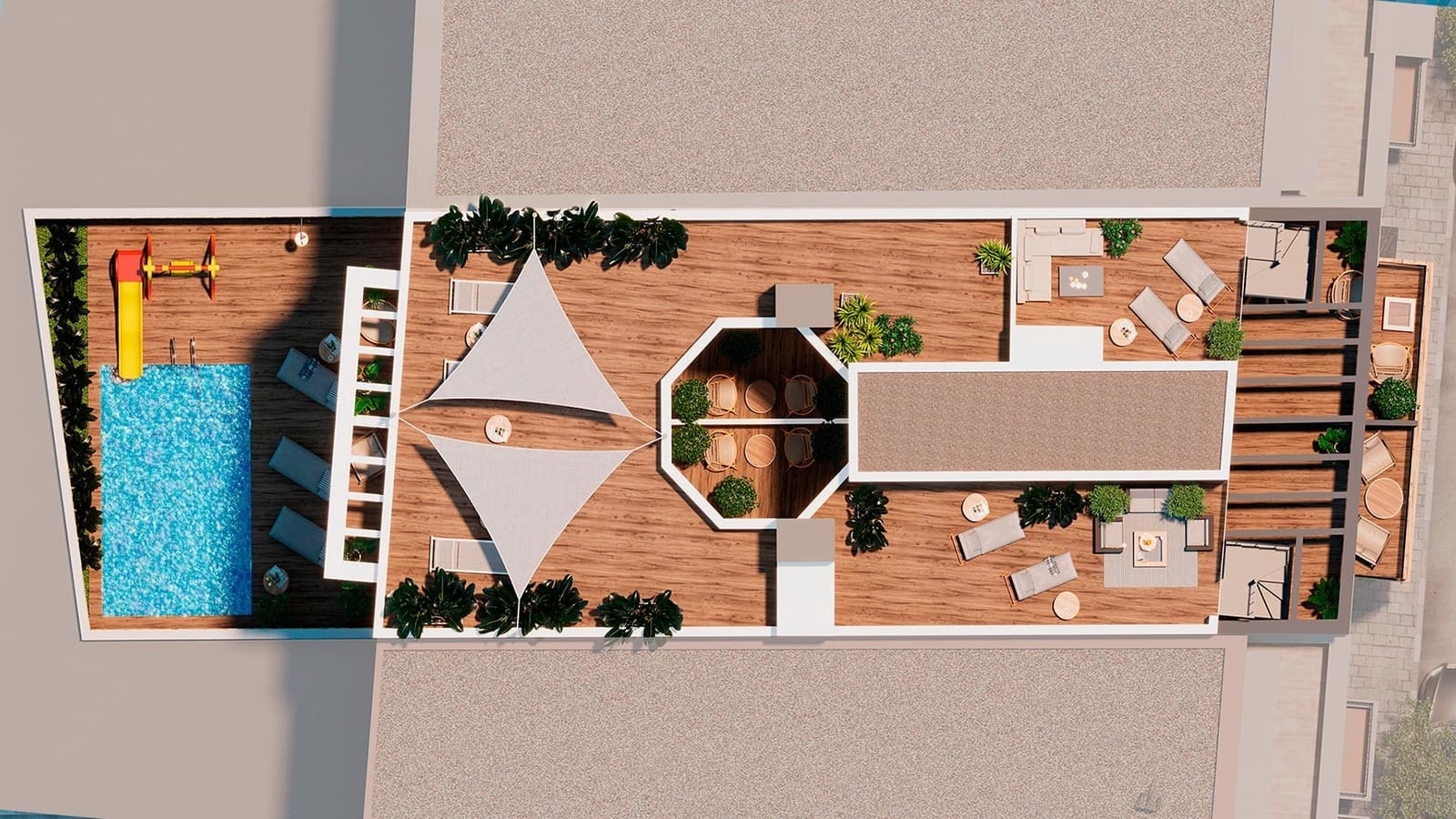 2 makuuhuone Kattohuoneisto myytävänä paikassa Torrevieja mukana uima-altaan - 380 000 € (Ref: 9459168)