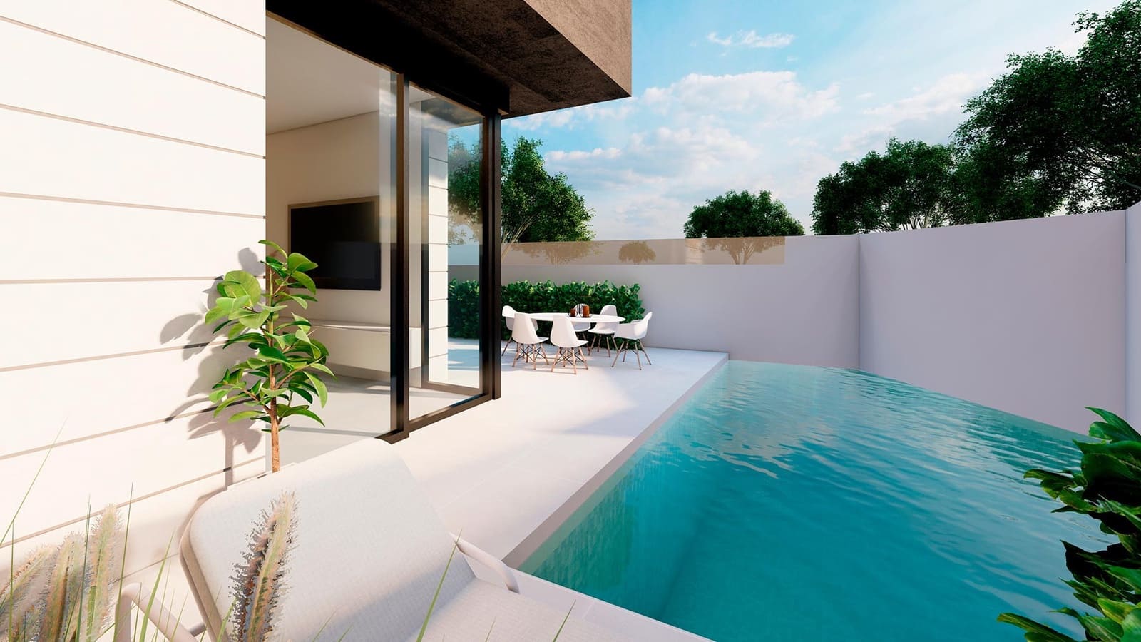 2 Zimmer Bungalow zu verkaufen in Pilar de la Horadada mit Pool Garage - 369.000 € (Ref: 9459340)